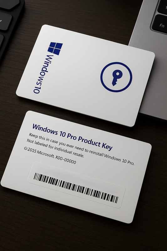 Windows 10 Pro - License Card